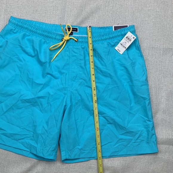 Clubroom Mens Aqua Drawstring Classic Fit Swim Trunks Size XXL - Picture 4 of 8